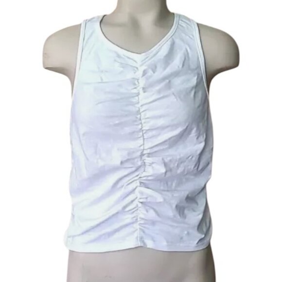 Universal Thread goods co. white ruched tank top size L - Picture 3 of 6